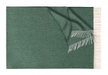 Плед шерстяной 130x200 BOSTON 203 dark-grun