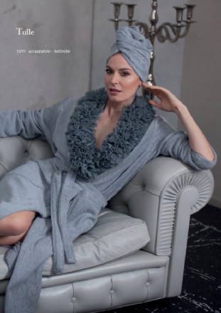 Халат махровый Luna di Giorno Tulle 2777 863 ferro