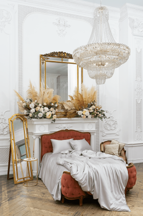 Постельное белье 2 спальное евро SILVERY GREY GRASS