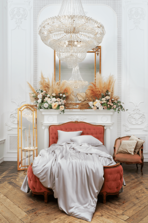 Постельное белье 2 спальное евро SILVERY GREY GRASS