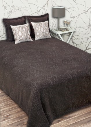 Покрывало 200x220 Luxberry Velvet темный шоколад