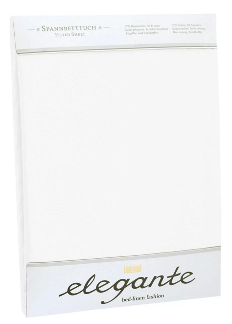 Простыня сатиновая 240x260 Elegante 6800/0 белая