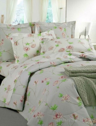 Постельное белье 2 спальное евро макси Mirabello Azaleа розовое