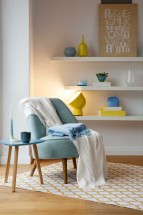 Плед 130х170 Biederlack FRESH INK (715883) blau