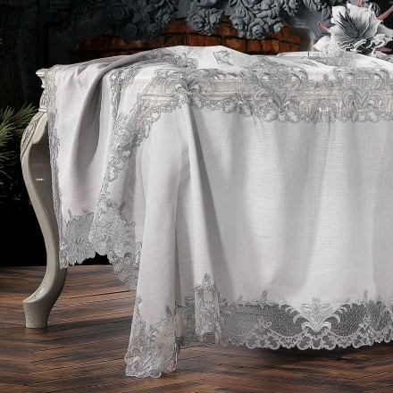 Скатерть 160x260 Zebra Casa EVORIUM Grey 