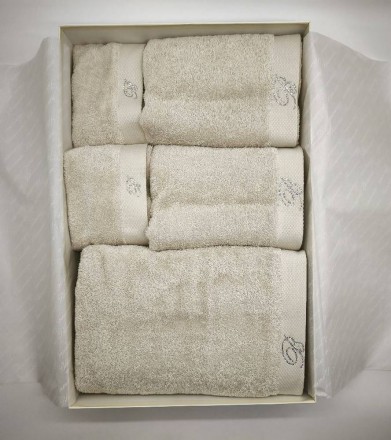 Набор полотенец 5 шт Blumarine BENESSERE бежевый 27 sand