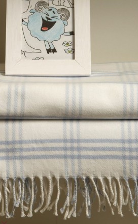 Плед детский 75х100 Luxberry Lux 519 голубой