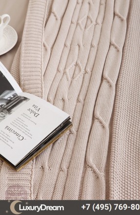 Плед-покрывало 220х240 Luxberry Imperio 40 пудра тон 02