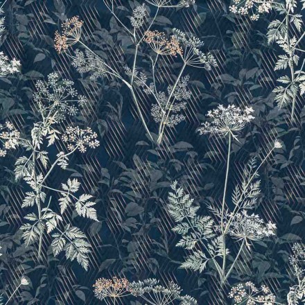 Постельное белье 1.5 спальное Estella ACHILLEA 2160-625 nachtblau