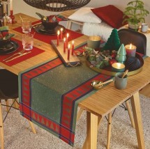 Скатерть 150х250 Sander TANANA 58 pine red