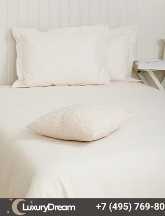 Наволочка декоративная 50х70 Luxberry Flowers экрю
