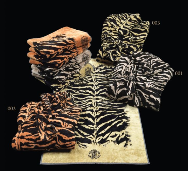 Полотенце 95х150 Roberto Cavalli AFRICAN ZEBRA senape 003