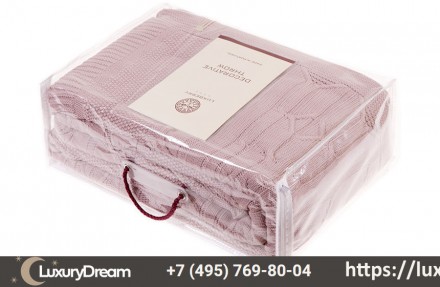 Плед-покрывало 220х240 Luxberry Imperio 40 пудра тон 03