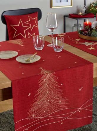 Дорожка 50х150 Sander ALBERO 26 burgundy