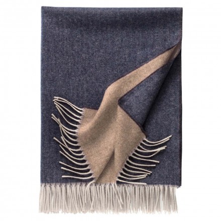 Плед 135x195 Eagle ALASSIO 119 marine, kamel 