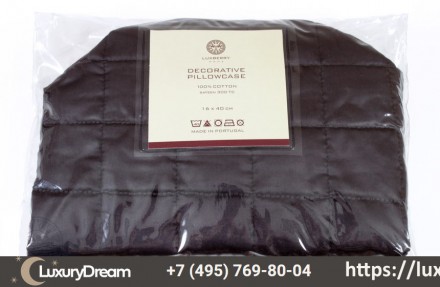 Наволочка декоративная для валика 16х40 Luxberry Squares