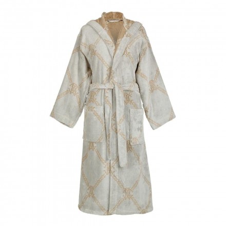 Халат-кимоно велюровый Roberto Cavalli Spider бежевый