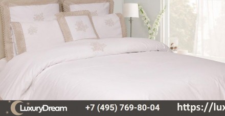 Наволочка декоративная для валика 28х56 Luxberry Rose белая