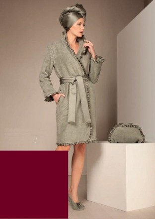 Халат махровый Luna di Giorno Raso 2591 rosso