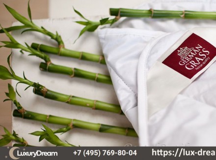 Элитное одеяло стеганое легкое 200х220 German Grass Bamboo