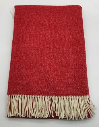 Плед 130х170 Mastro Raphael PHIL UNITO LANA rosso (цвет 6A)