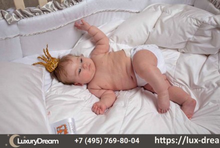 Одеяло детское 100x135, подушка 40x60 и наматрасник 60x120 German Grass Baby 95C