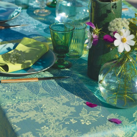 Скатерть 155х260 Garnier-Thiebaut ESPRIT JARDIN PRAIRIE 