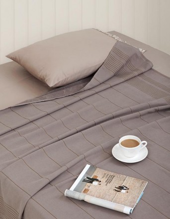 Простыня для укрывания 150х210 Luxberry Simple шоколад