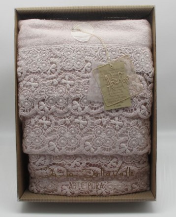 Набор полотенец 3шт Arte Pura 4.880.PU 417 PEONIA OLD бледно-розовый