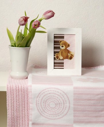 Пледы детские 75х100 2шт Luxberry Lux 2287 розовые