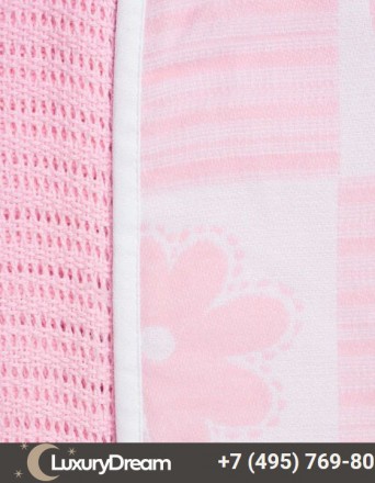 Пледы детские 75х100 2шт Luxberry Lux 2287 розовые