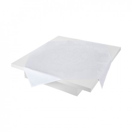 Скатерть 220х380 Le Jacquard Francais AZULEJOS white 