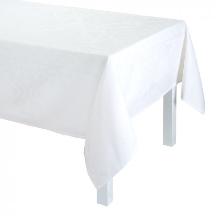 Скатерть 220х380 Le Jacquard Francais AZULEJOS white 