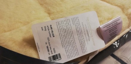 Наматрасник 160х200 Hefel PURE VELOUR (открытая шерсть) 