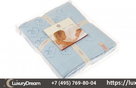 Плед детский Luxberry 75х100 Lux 4 голубой