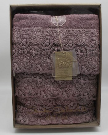 Набор полотенец 3 шт Arte Pura 4.880.PU - 405 FATA OLD (какао)