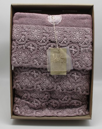 Набор полотенец 3 шт Arte Pura 4.880.PU - 405 FATA OLD (какао)