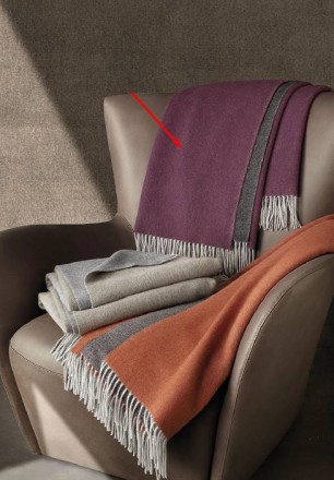 Плед 130х180 Somma GOLD col.310 boreaux-grigio  