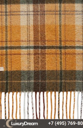 Плед 130х170 Luxberry Vandyck оранжевый-зеленый