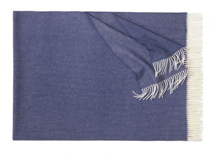 Плед шерстяной 130x200 BOSTON 170 navy