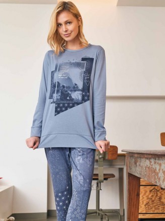 Пижама женская Massana T04 BLUE (P721253) синяя