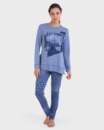 Пижама женская Massana T04 BLUE (P721253) синяя