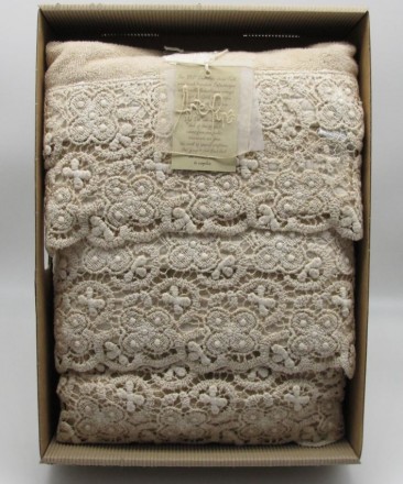 Набор полотенец 3 шт Arte Pura 4.880.PU - 410 MINERALE OLD (ракушка)