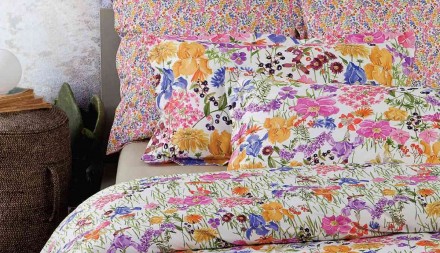 Постельное белье 2 спальное евро Mirabello Prato in Fiore B00 Bianco