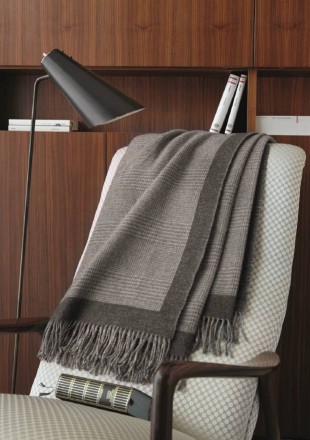 Плед 130х185 Somma HASTINGS col.011 grigio 