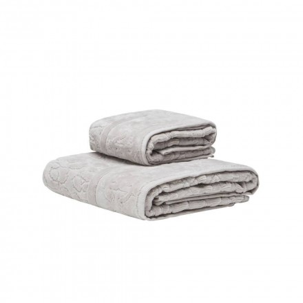 Набор полотенец 2 шт Roberto Cavalli JAGUAR 956 Grigio