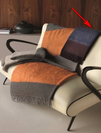 Плед 130х180 Somma JOHANNESBURG col.034 burgundy 