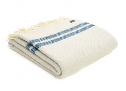 Плед 150х183 Tweedmill Lifestyle Fishbone 2  Glacier-Ink THLSFB1330