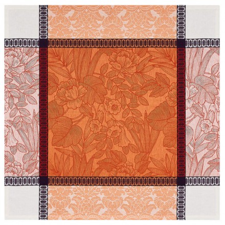 Скатерть 175x250 Le Jacquard Francais ESCAPAD TROPICAL orange 