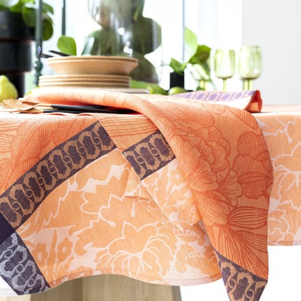 Скатерть 175x250 Le Jacquard Francais ESCAPAD TROPICAL orange 